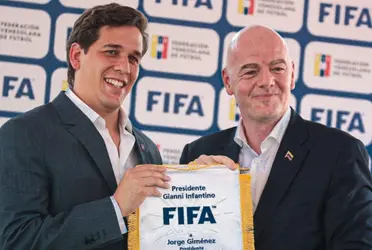 Jorge Giménez, presidente de la FVF, le mando un mensaje a Gianni Infantino para que Venezuela sea sede del Mundial Sub-17.