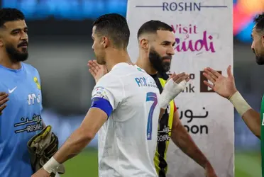 Las ex estrellas del Real Madrid se enfrentaron por la liga árabe. 