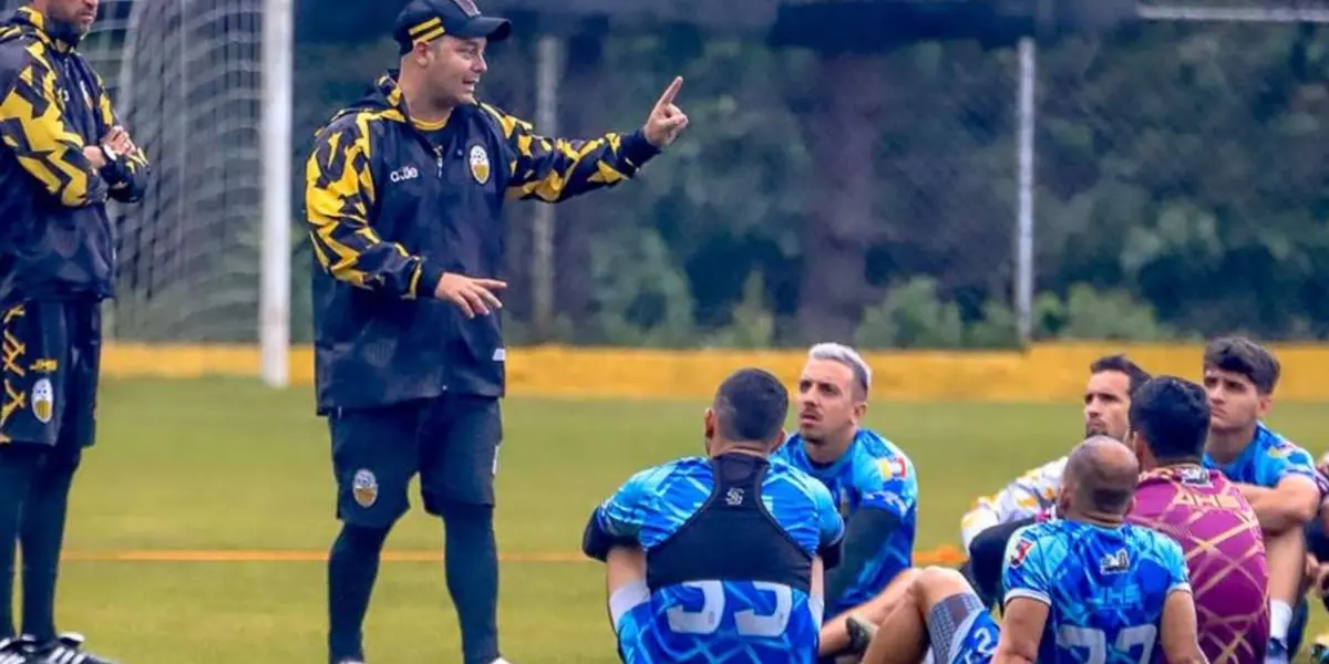 Eduardo Saragó en un entrenamiento