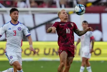 El atacante vinotinto viene de tener un gran partido frente a Chile