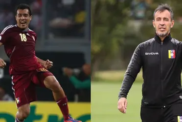 El entrenador de la vinotinto habló del ex futbolista