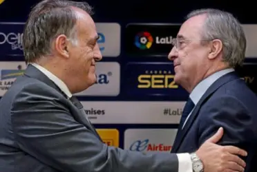 El presidente de la Liga fue duro con el mandatario del Real Madrid