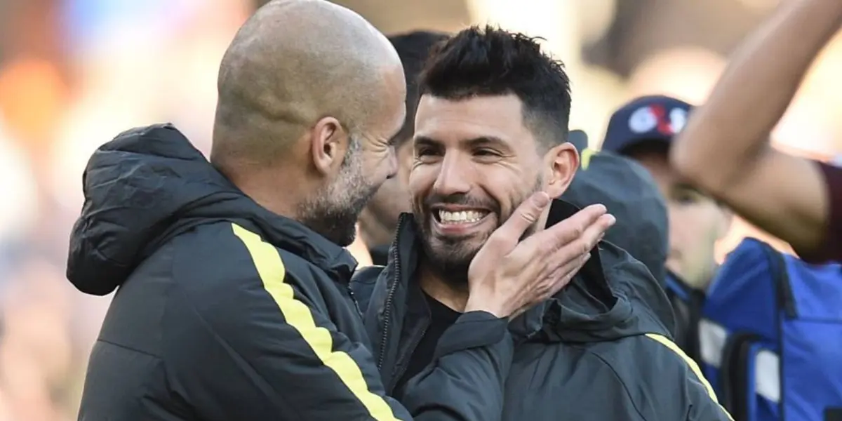 En la previade la final de la Champions League, se cruzaron Agüero y Guardiola